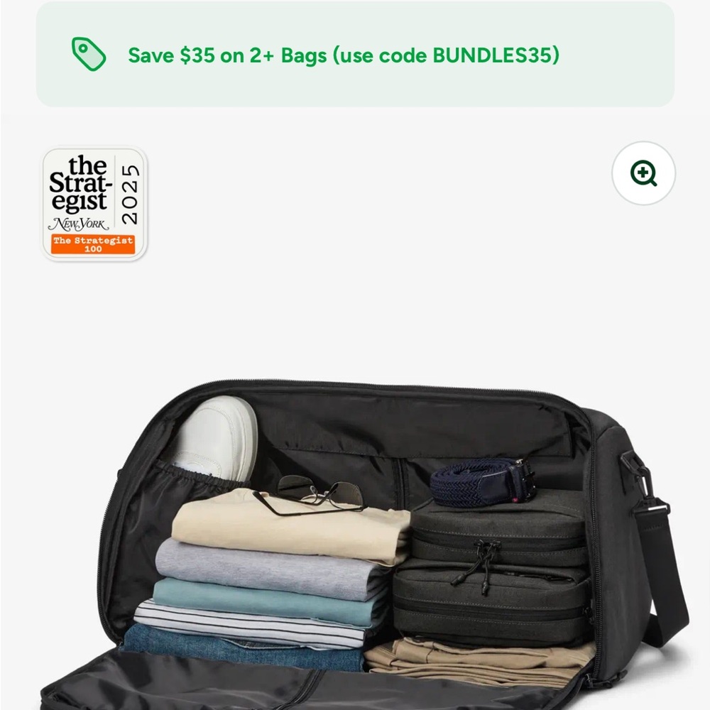 Halfday Garment Duffel in Shadow - Picture 8 of 8